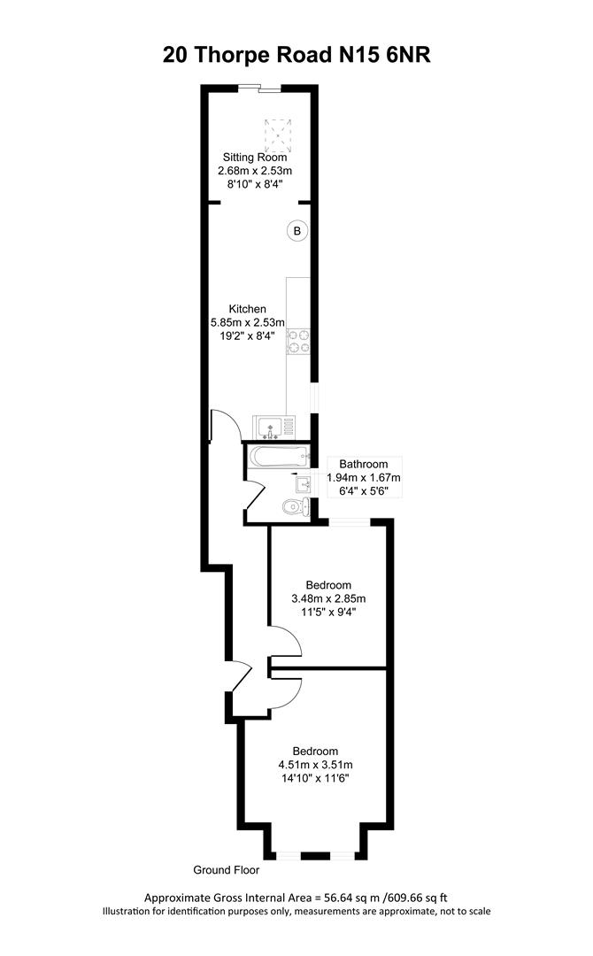 2 bedroom Flat for rent